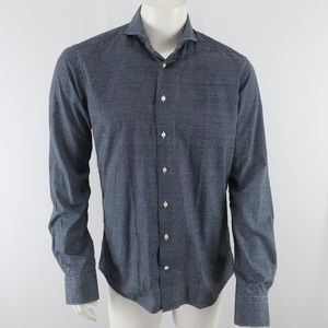 Suitsupply Button‎ Up Dress Shirt Mens 15.5 39 Blue 100% Cotton